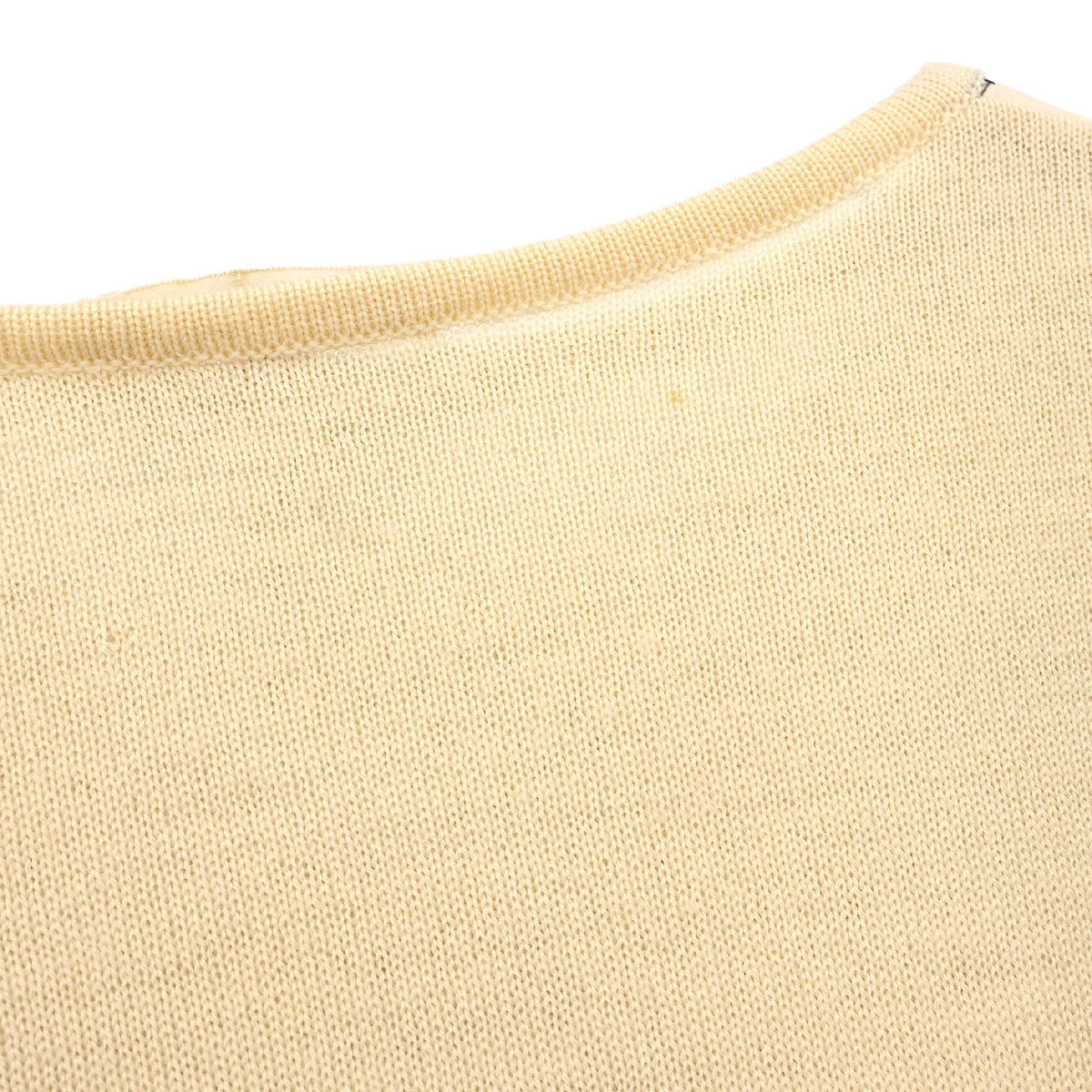 Hermes Ensemble Cardigan Sleeveless Top Off-white #XS