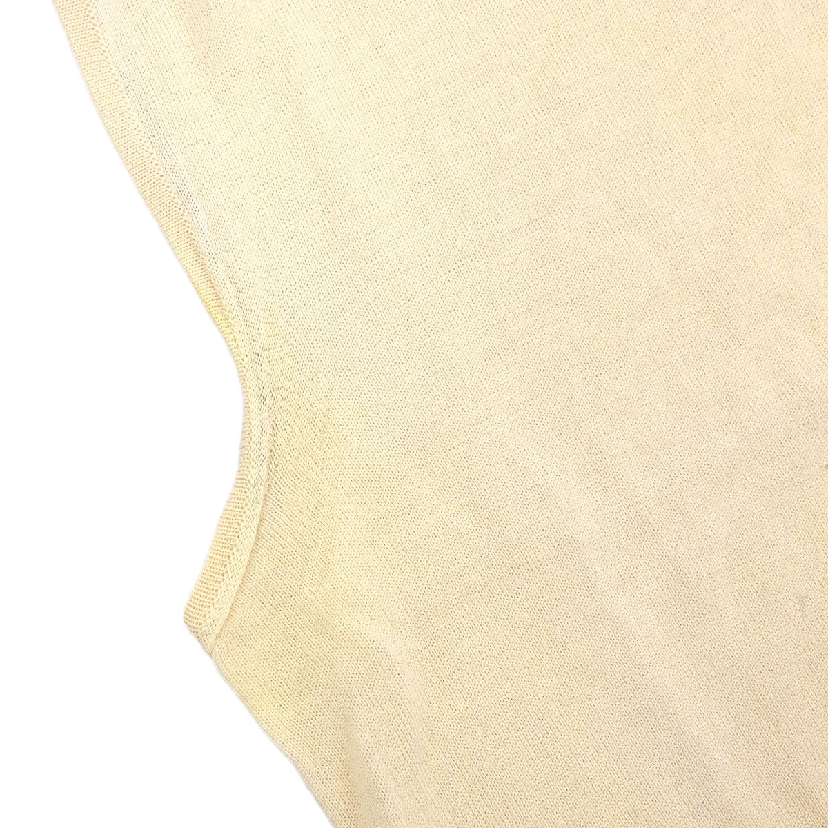 Hermes Ensemble Cardigan Sleeveless Top Off-white #XS