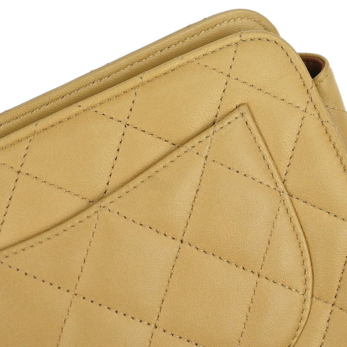 Chanel 2005-2006 Beige Lambskin Pouch