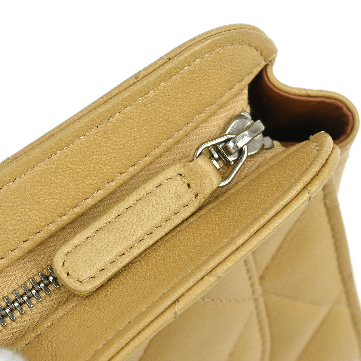 Chanel 2005-2006 Beige Lambskin Pouch