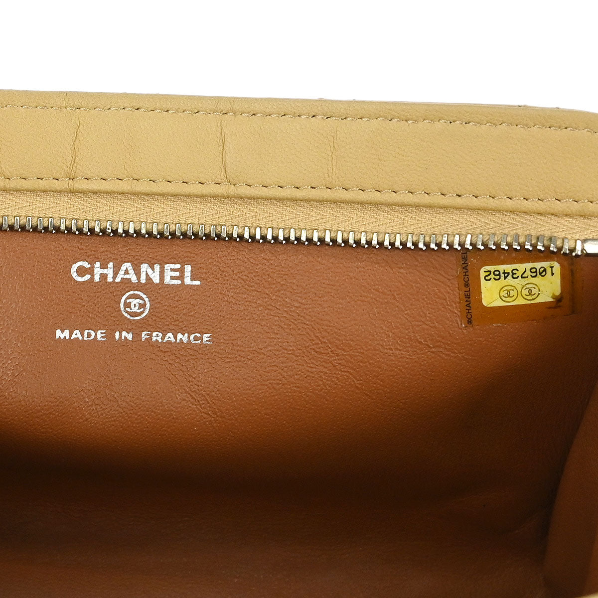 Chanel 2005-2006 Beige Lambskin Pouch