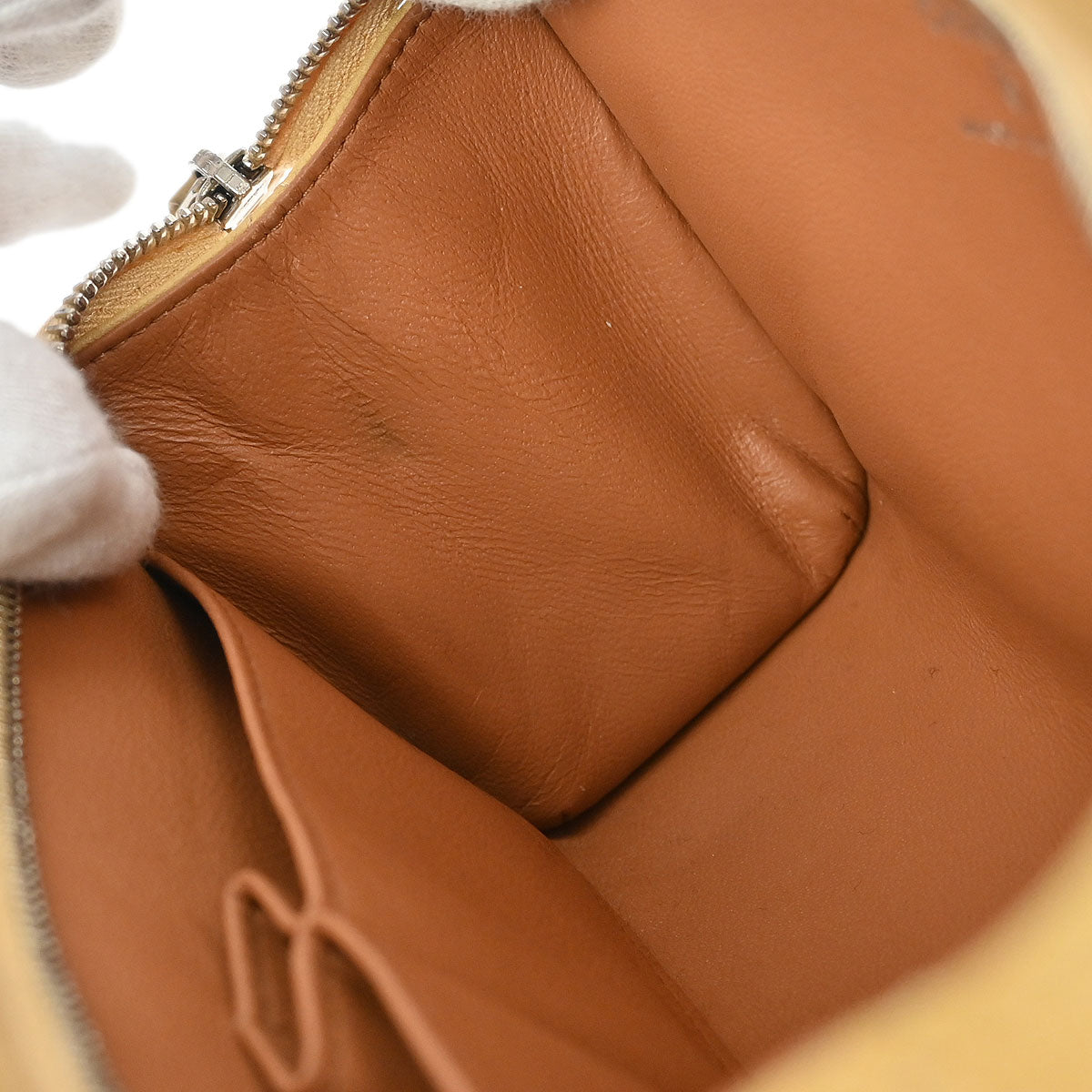 Chanel 2005-2006 Beige Lambskin Pouch