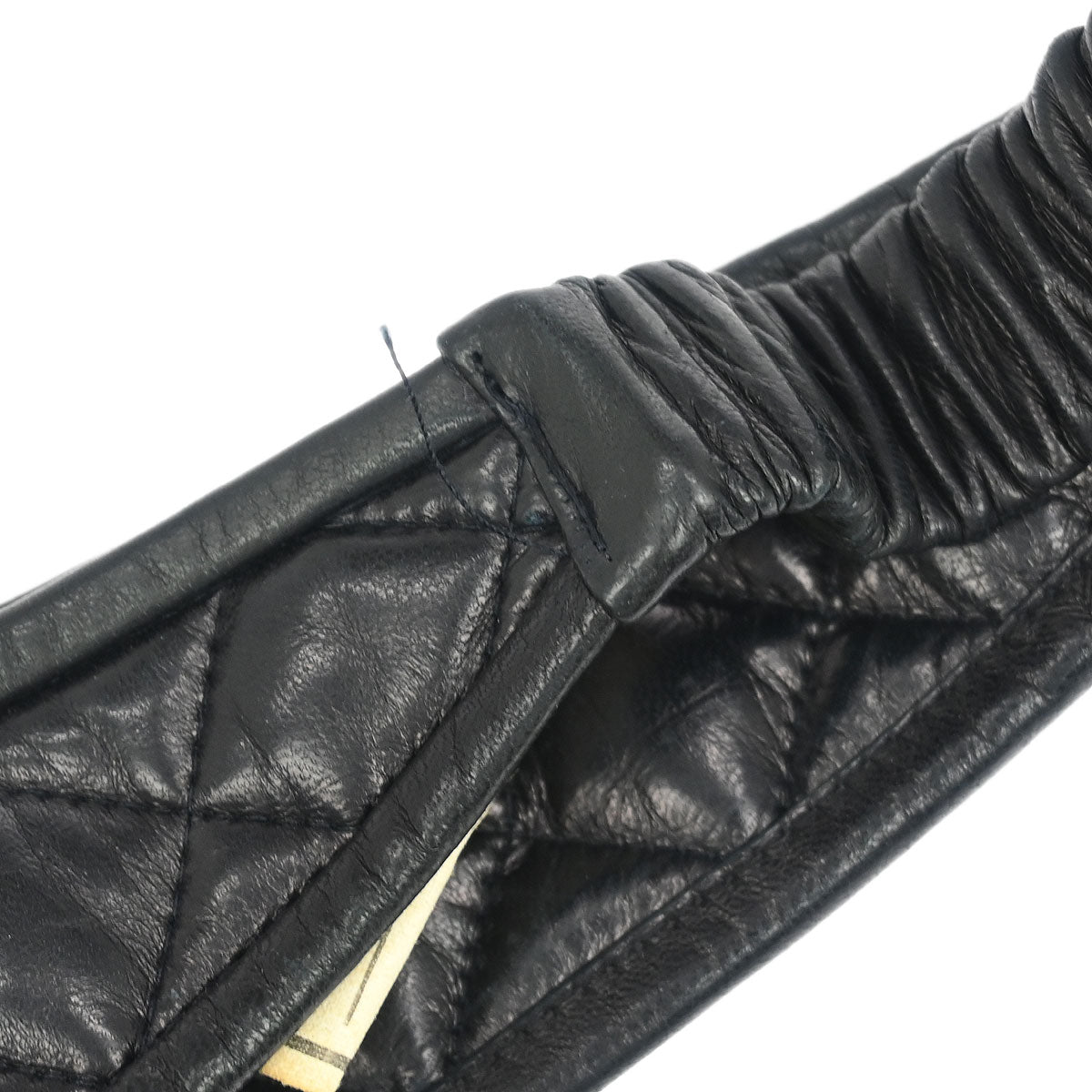 Chanel Headband Hair Accessories Black Lambskin