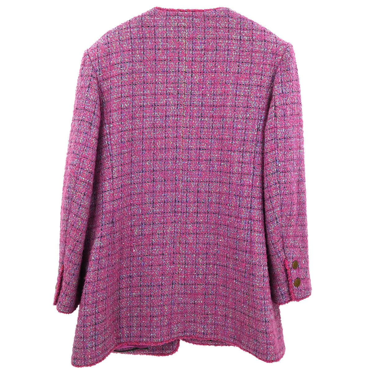 Chanel 1997 Single Breasted Coat Pink #46