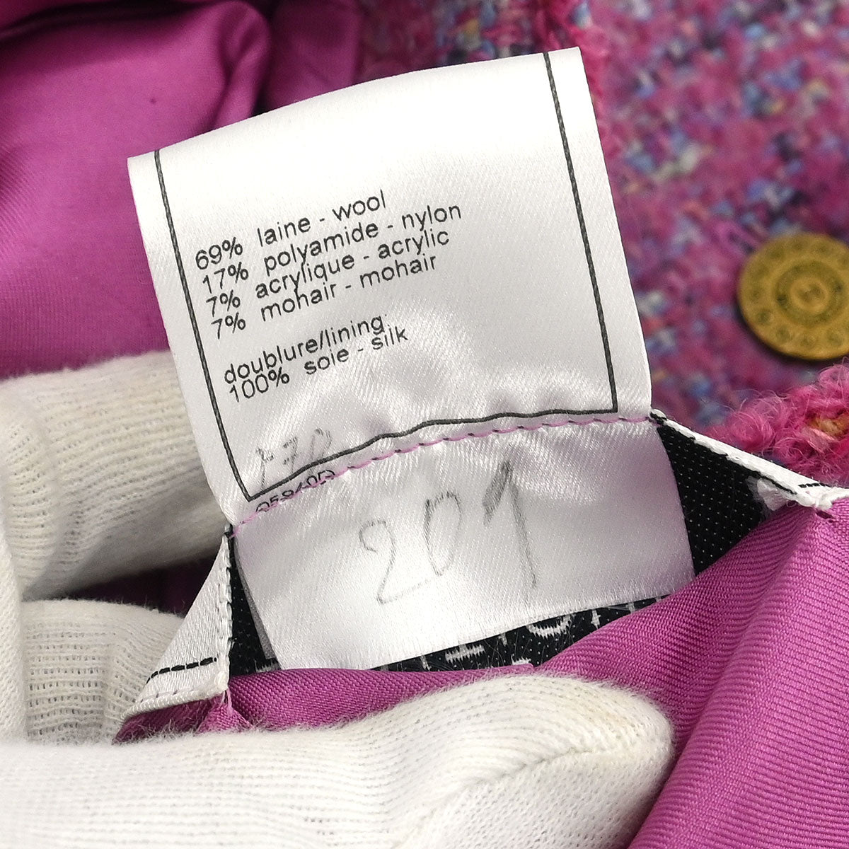 Chanel 1997 Single Breasted Coat Pink #46