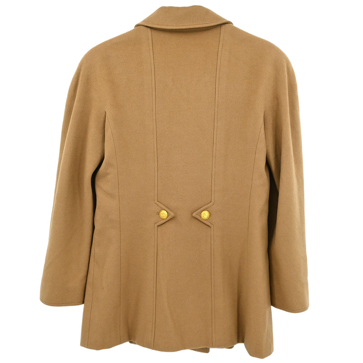 Chanel Double Breasted Jacket Beige
