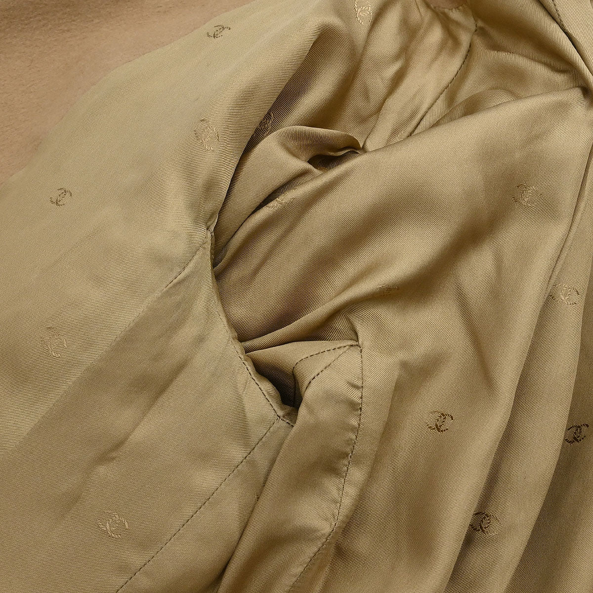 Chanel Double Breasted Jacket Beige