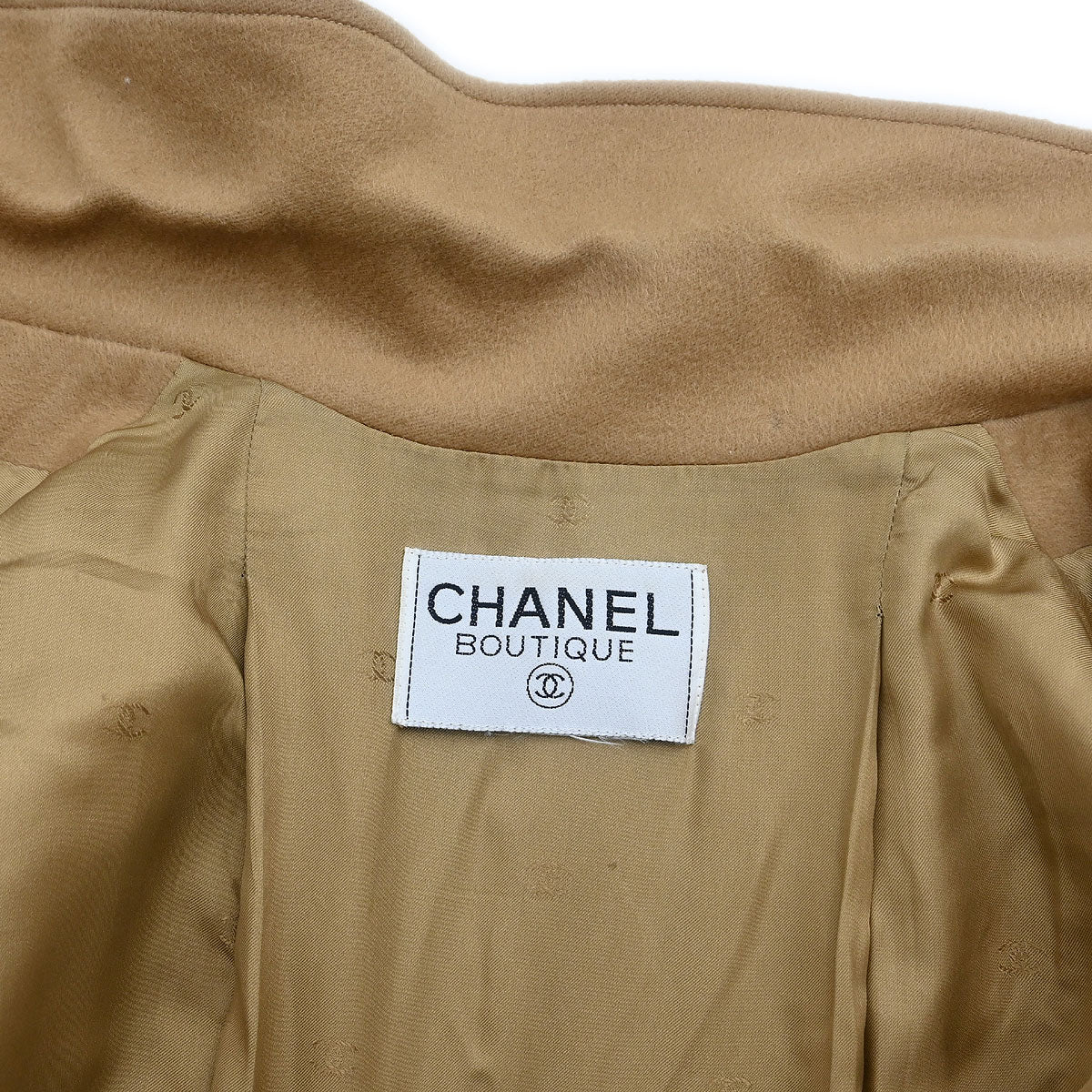 Chanel Double Breasted Jacket Beige