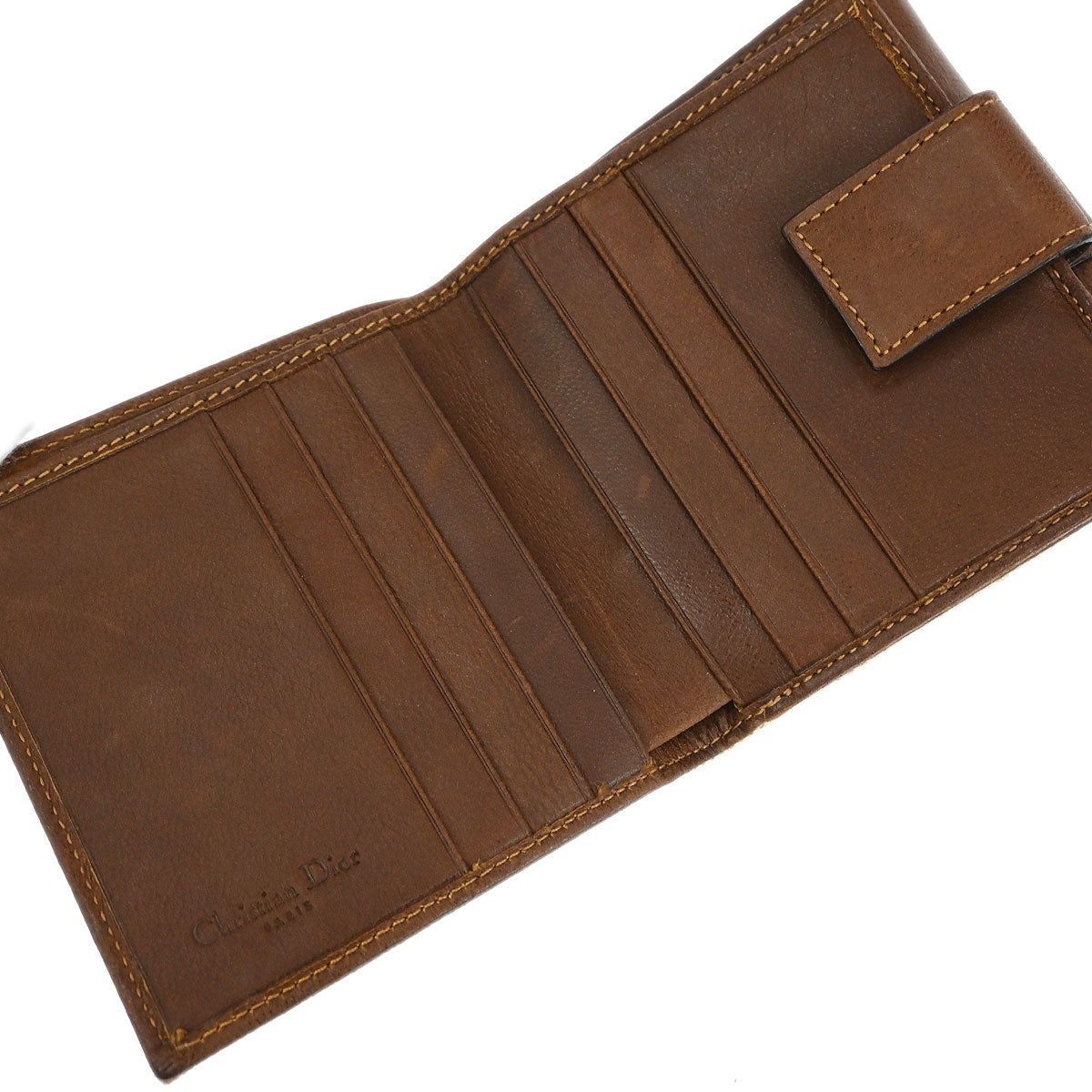 Christian Dior Beige Canvas Street Chic Wallet