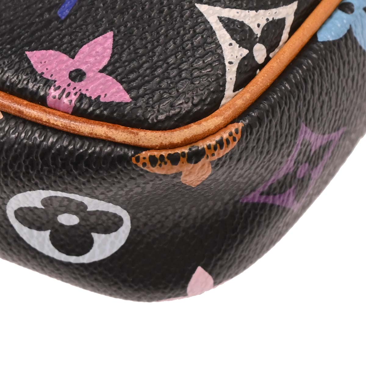 Louis Vuitton 2005 Black Monogram Multicolor Rift Shoulder Bag M40056