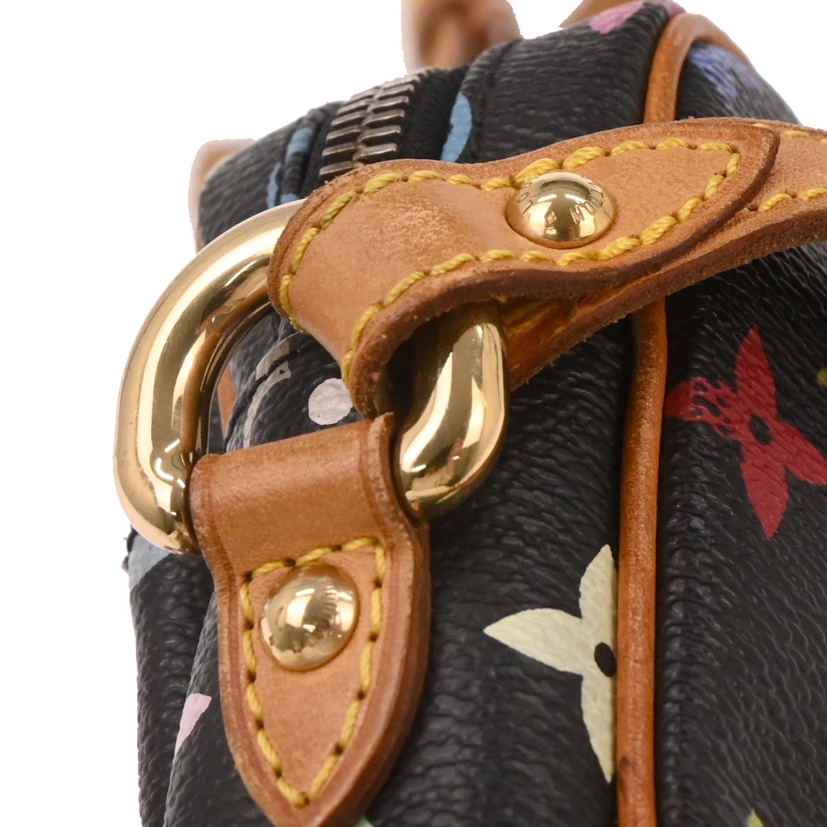 Louis Vuitton 2005 Black Monogram Multicolor Rift Shoulder Bag M40056