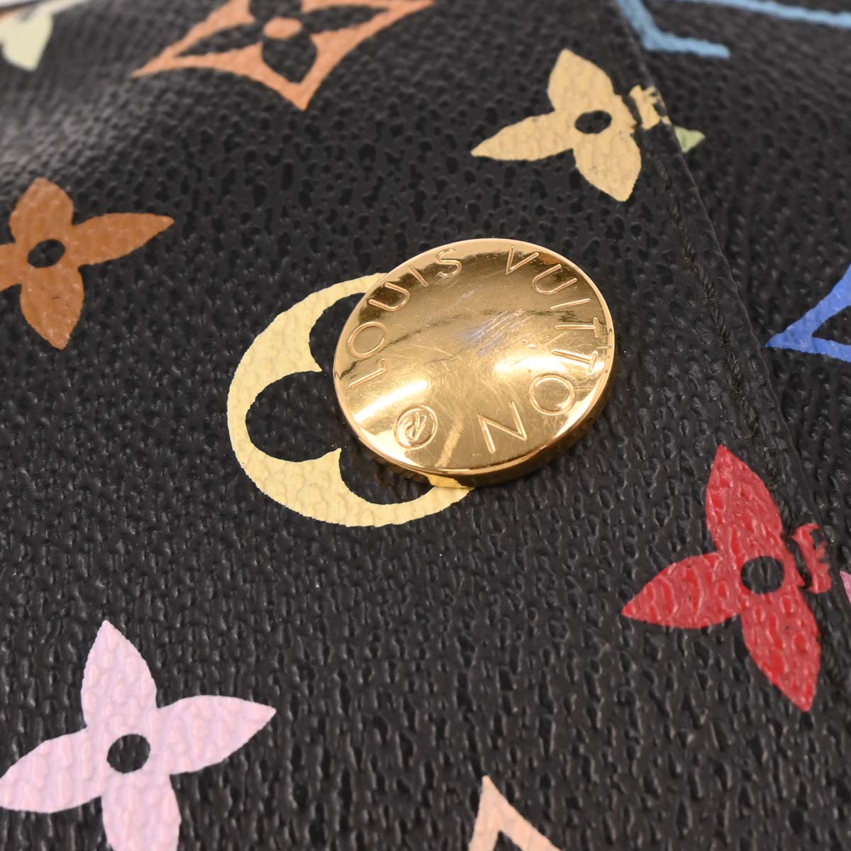Louis Vuitton 2005 Black Monogram Multicolor Rift Shoulder Bag M40056