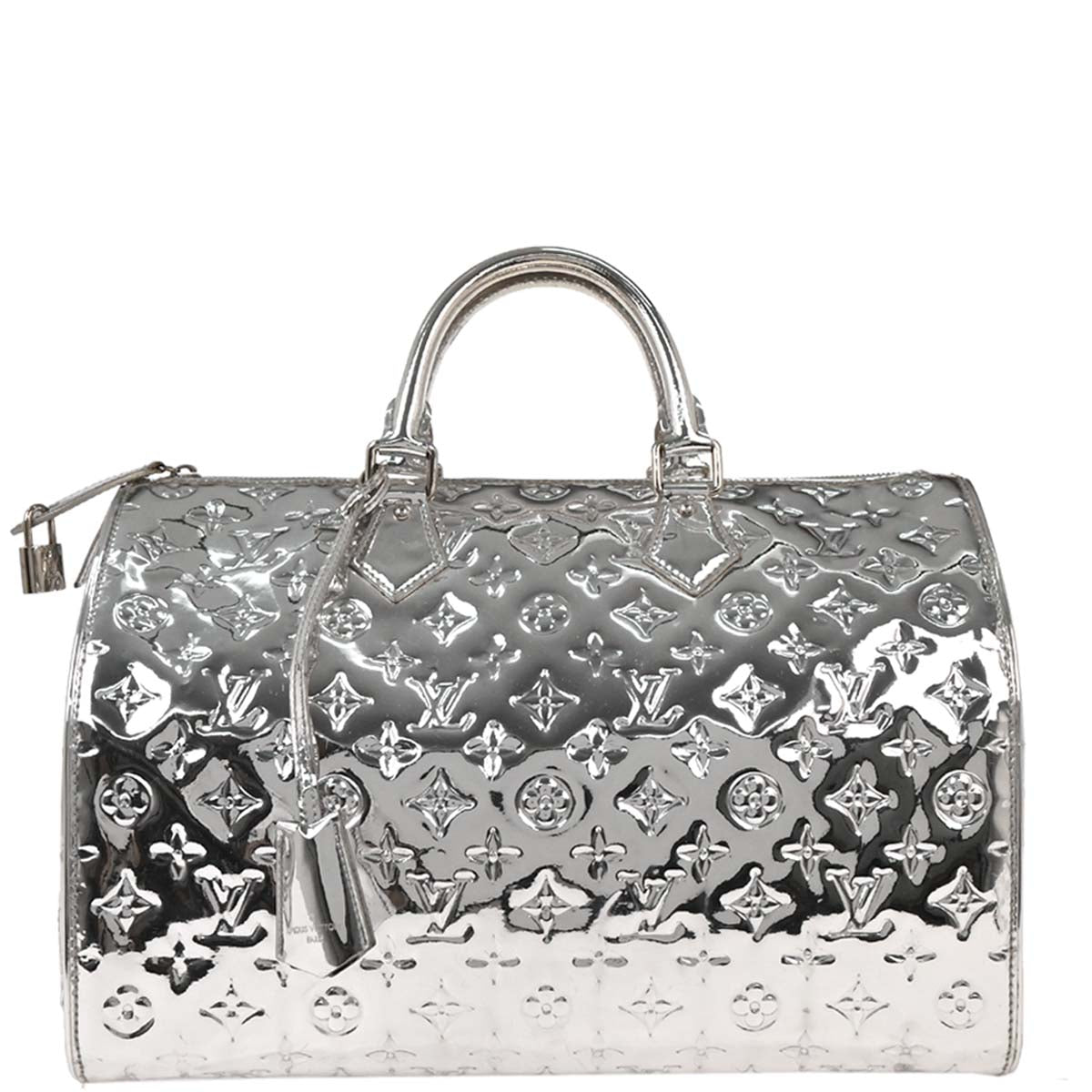 Louis Vuitton 2008 Silver Monogram Miroir Speedy 35 Handbag M95786