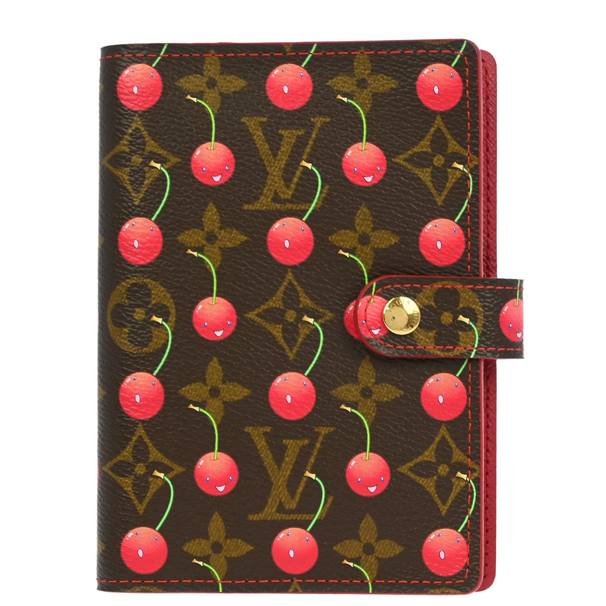 Louis Vuitton 2005 Monogram Cherry Agenda PM Note Book Cover R21023