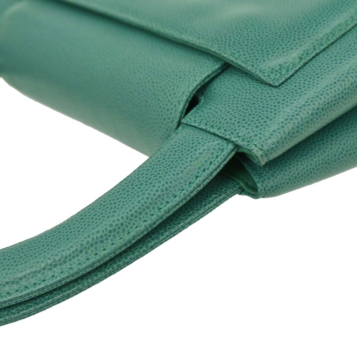 Chanel 1997-1999 Green Caviar Handbag