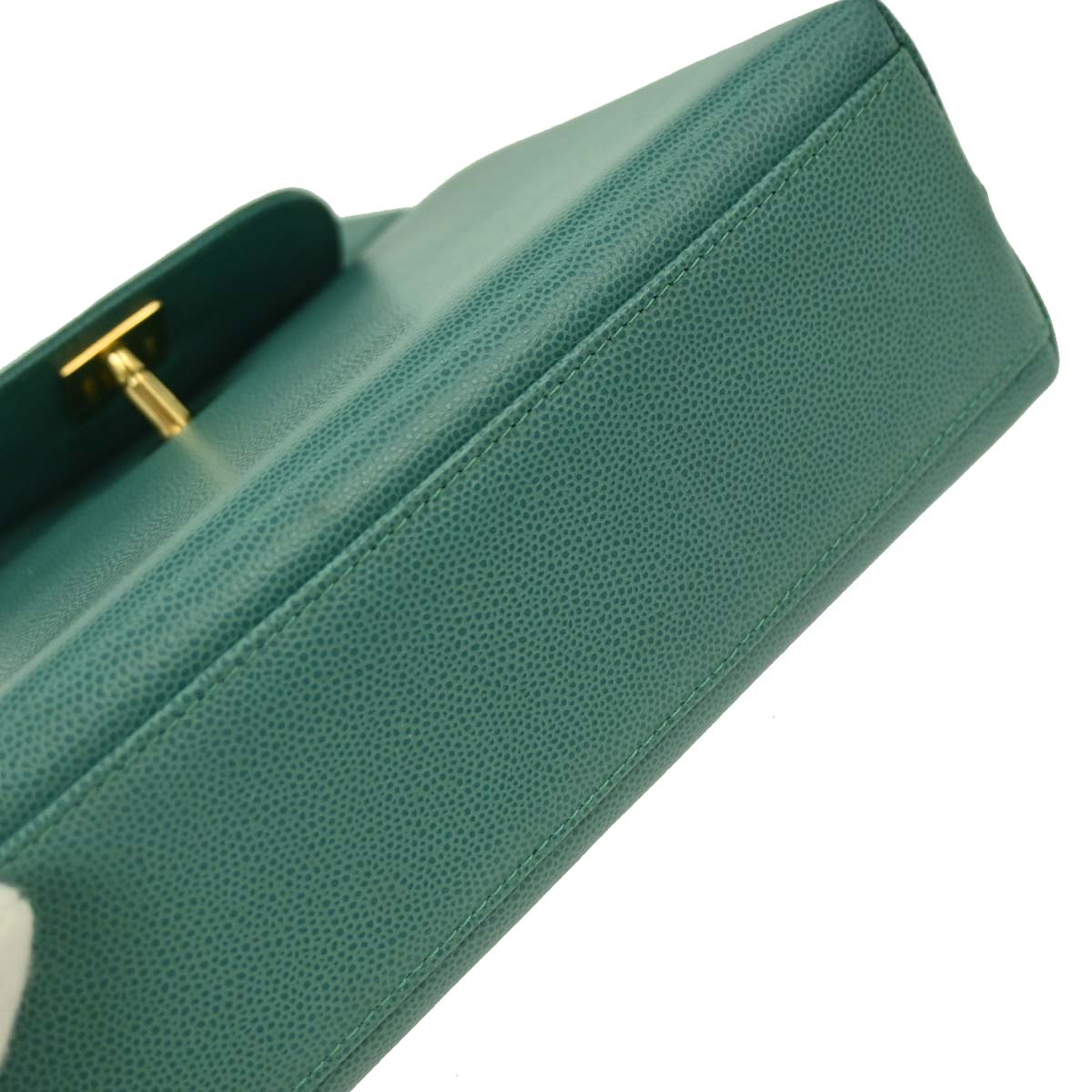 Chanel 1997-1999 Green Caviar Handbag