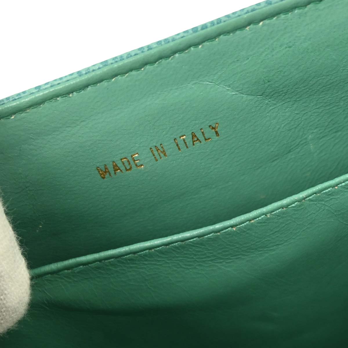 Chanel 1997-1999 Green Caviar Handbag