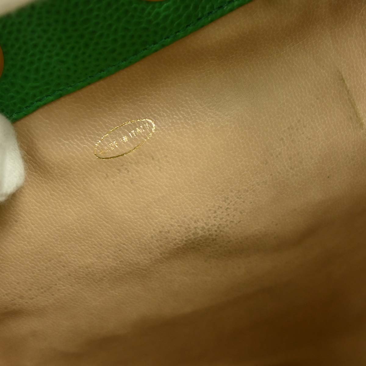 Chanel Green Caviar Bucket Shoulder Bag