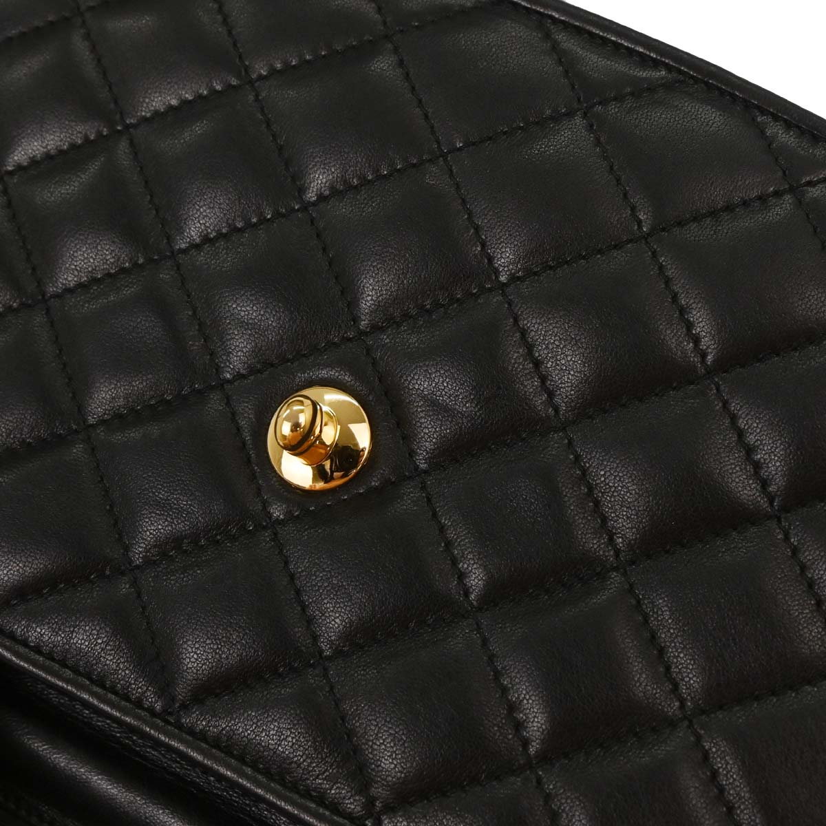 Chanel 1994-1996 Black Lambskin Paris Shoulder Bag