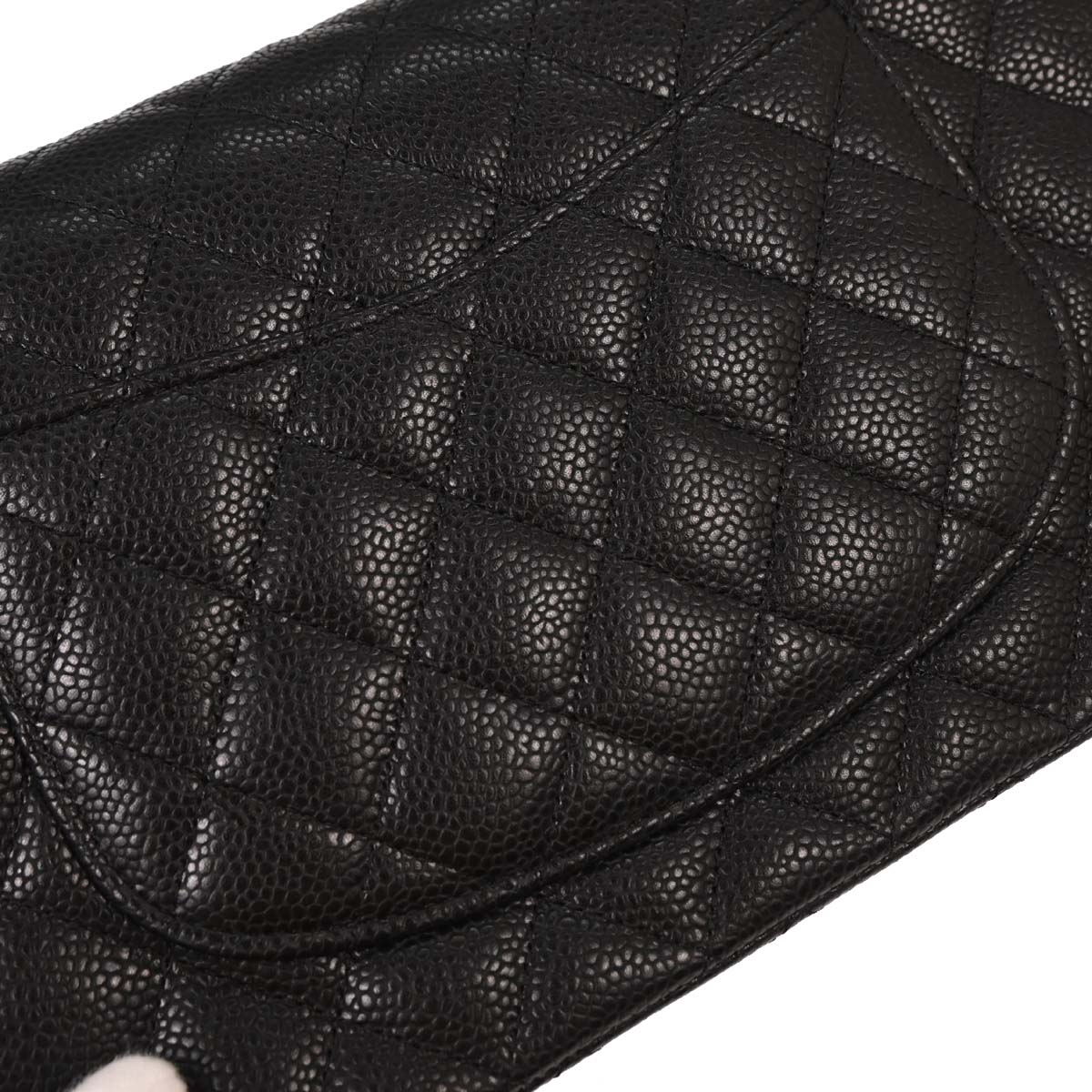 Chanel 2008-2009 Black Calfskin Medium Classic Double Flap Shoulder Bag