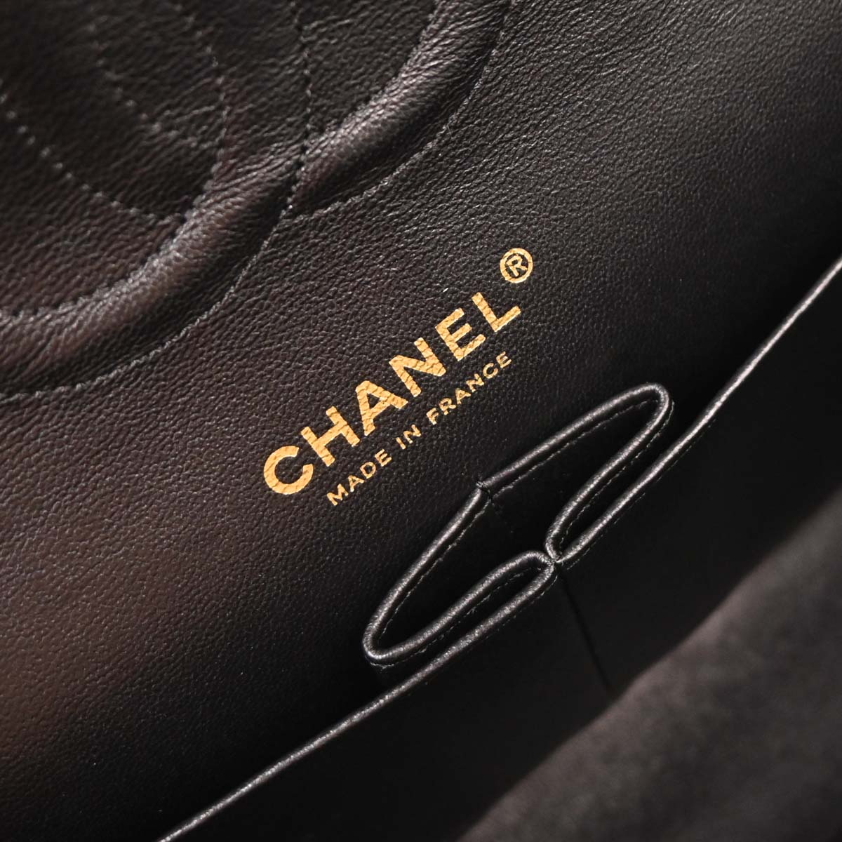 Chanel 2008-2009 Black Calfskin Medium Classic Double Flap Shoulder Bag
