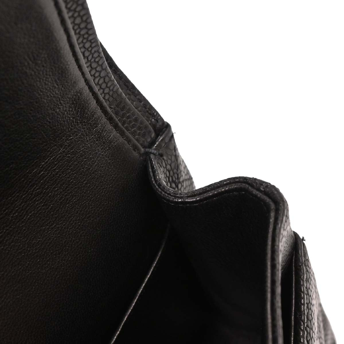 Chanel 2008-2009 Black Calfskin Medium Classic Double Flap Shoulder Bag