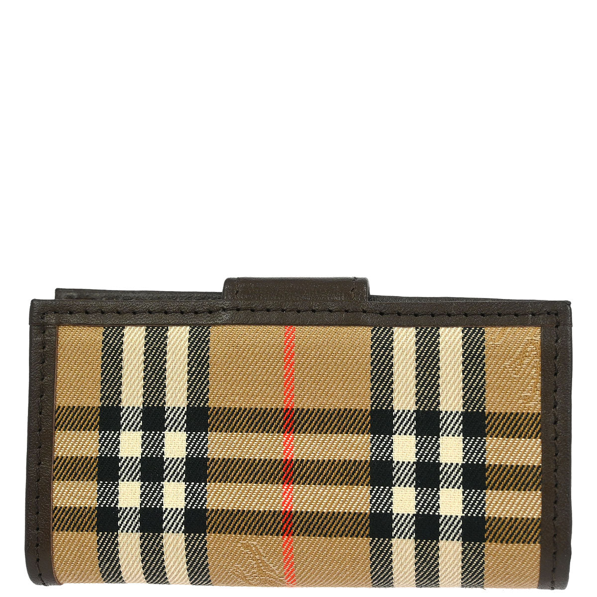 Burberrys Beige House Check Four Hook Key Case Small Good
