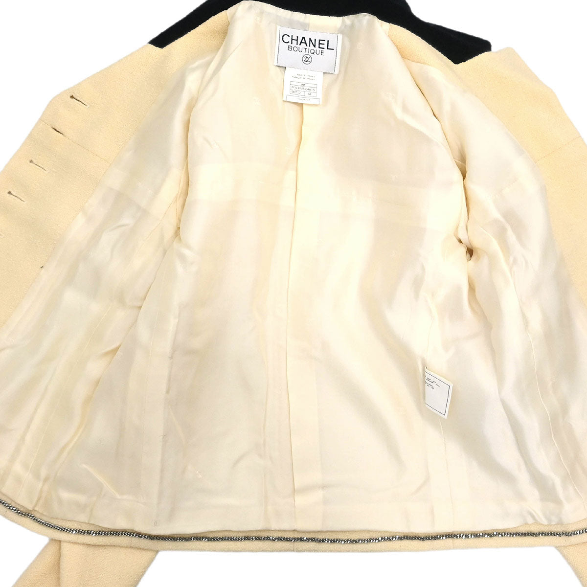 Chanel 1996 Single Breasted Jacket Off-white #38
