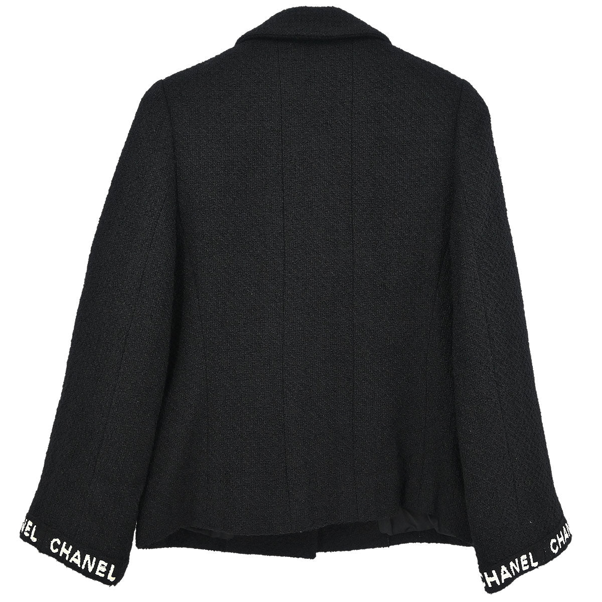 Chanel 1995 Single Breasted Jacket Black #38