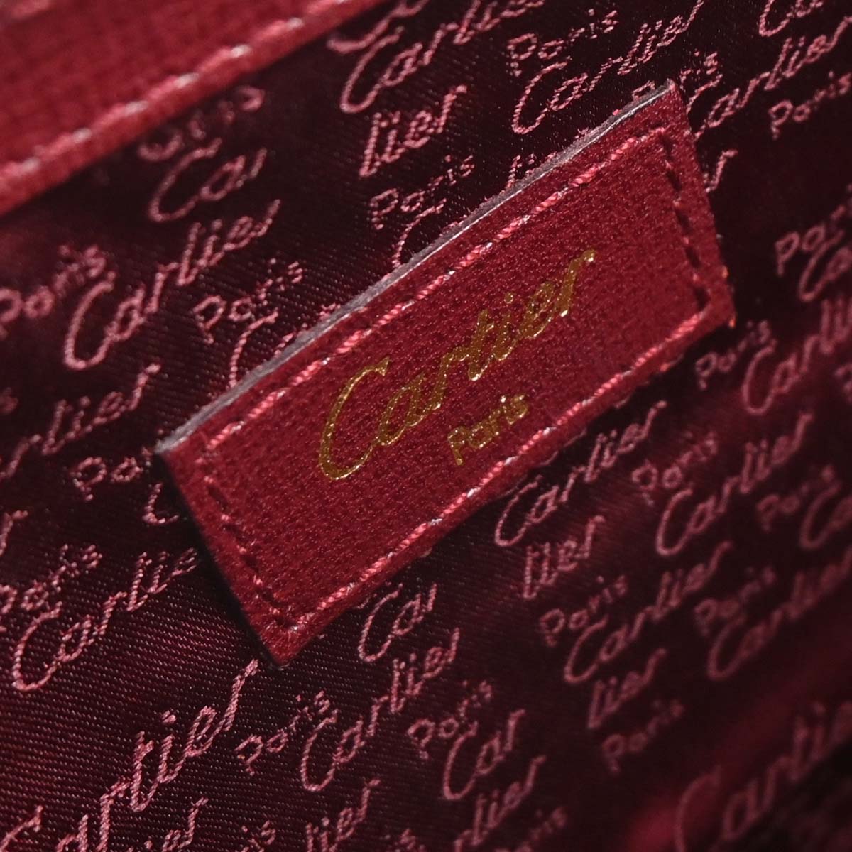 Cartier Bordeaux 2way Handbag