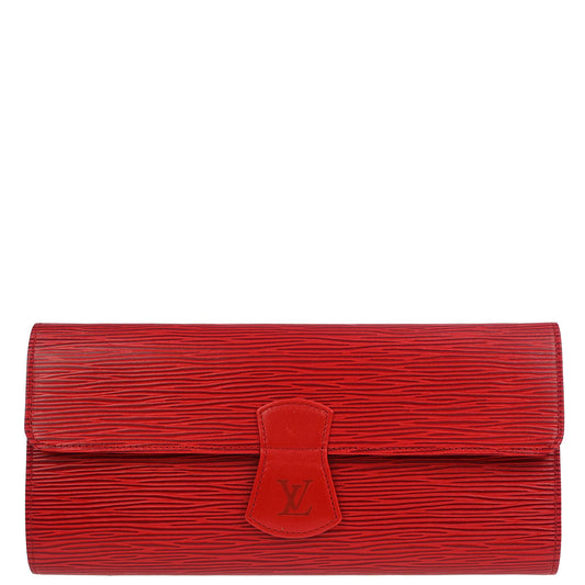 Louis Vuitton 1992 Red Epi Rouleau Schmucketui Rot Pouch M48357