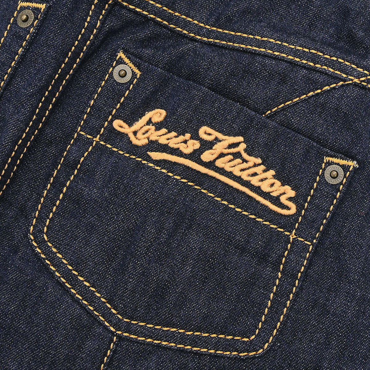 Louis Vuitton Denim Skirt Indigo #36