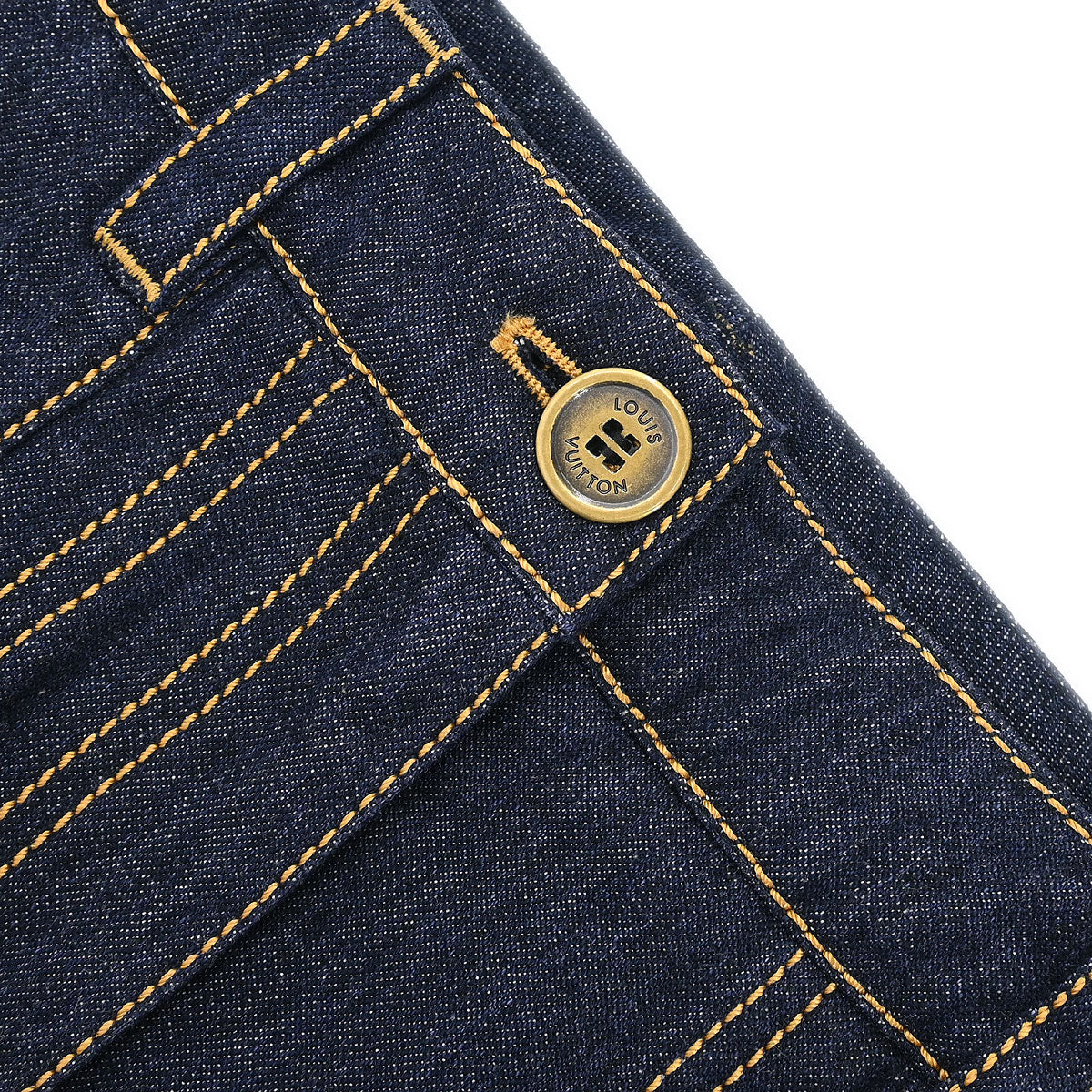 Louis Vuitton Denim Skirt Indigo #36