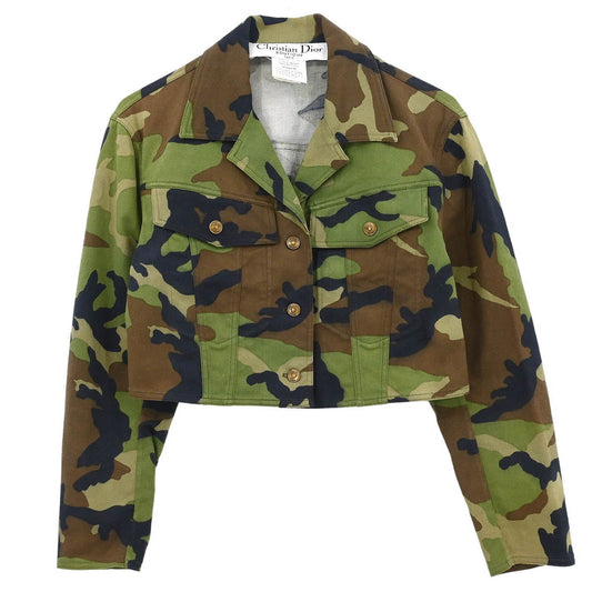 Christian Dior 2001 Single Breasted Jacket Camouflage Khaki #38