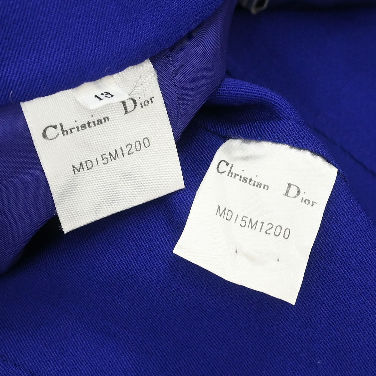 Christian Dior Setup Suit Jacket Skirt Purple #40–42
