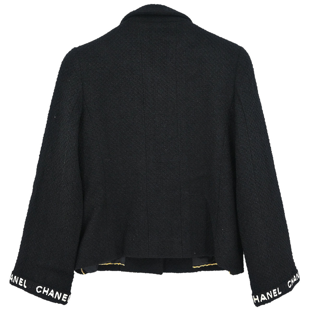 Chanel 1995 Single Breasted Jacket Black #38