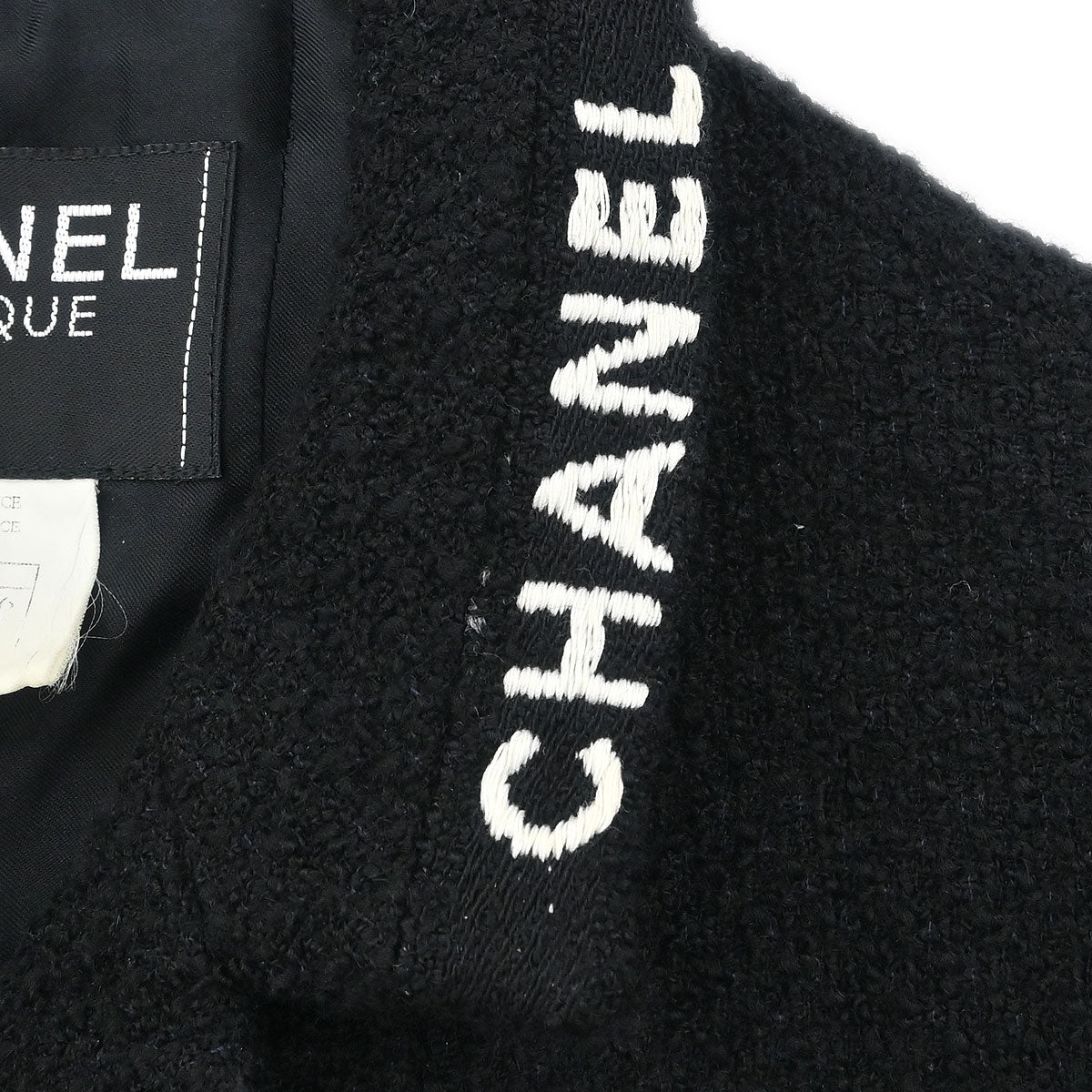 Chanel 1995 Single Breasted Jacket Black #38