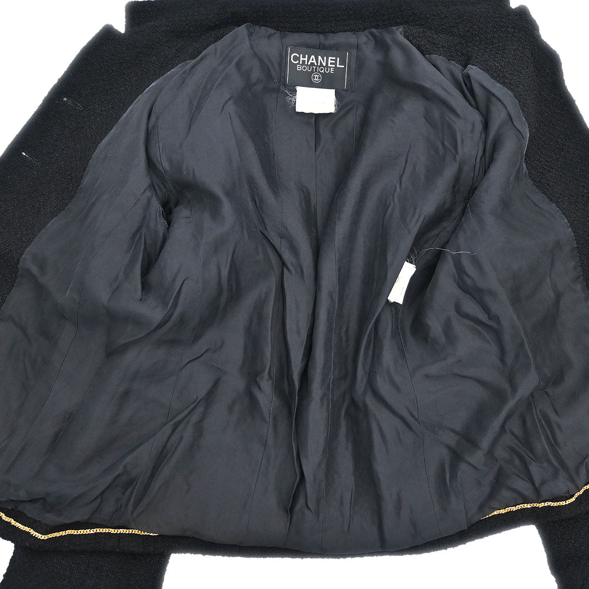Chanel 1995 Single Breasted Jacket Black #38