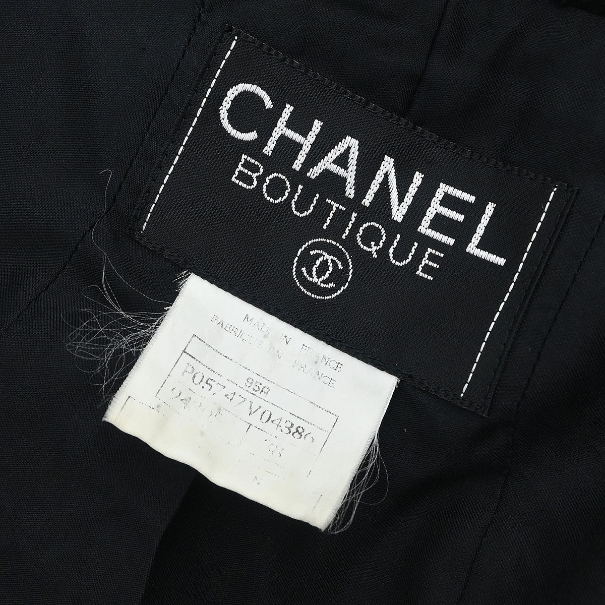Chanel 1995 Single Breasted Jacket Black #38