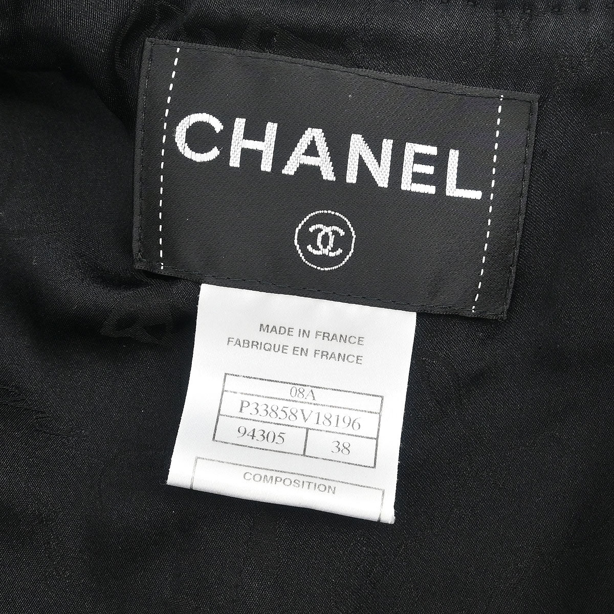 Chanel 2008 Single Breasted Jacket Black #38
