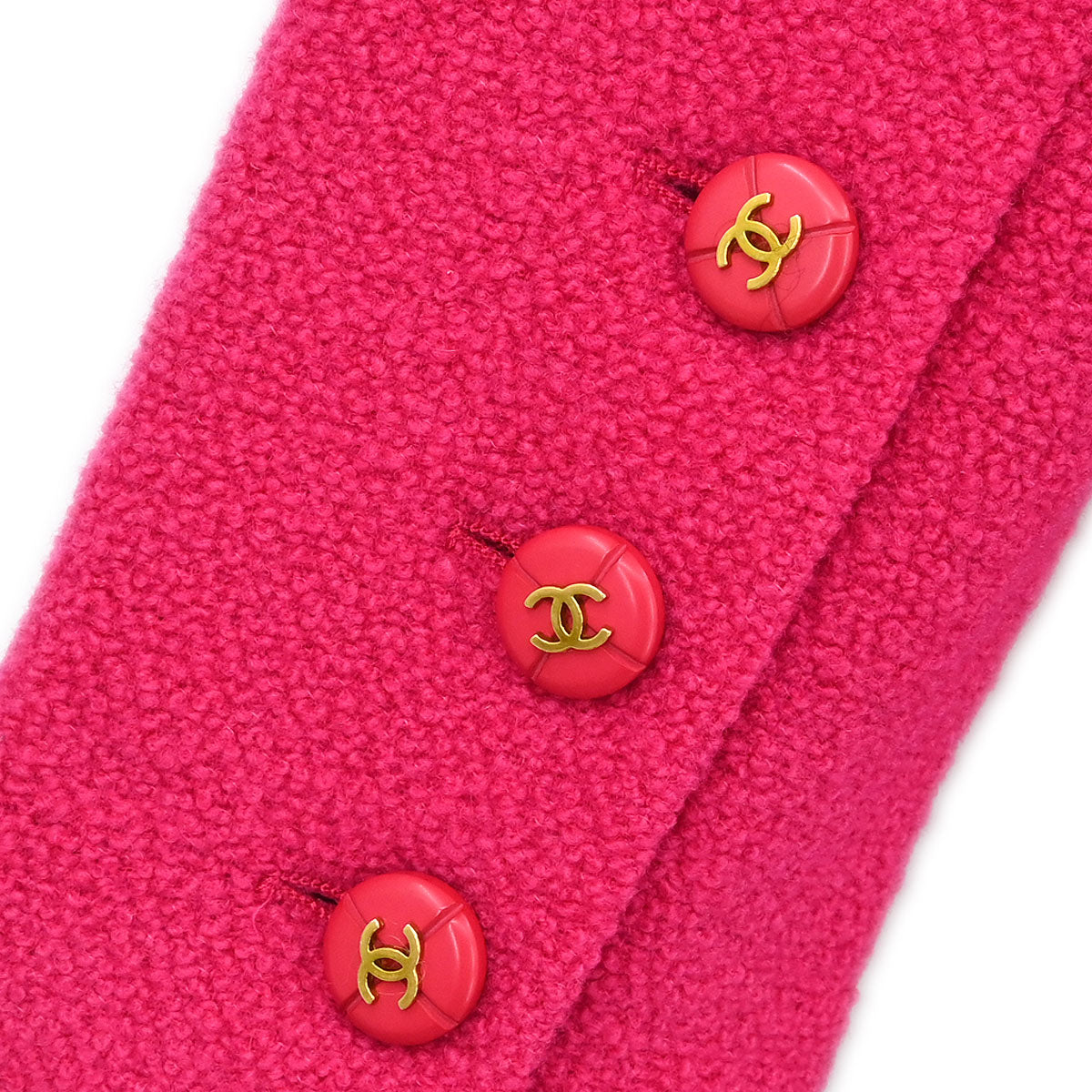 Chanel 1995 Single Breasted Jacket Pink #36