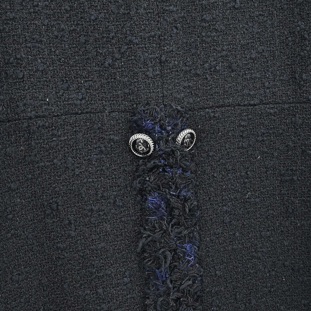 Chanel 2007 Collarless Single Breasted Jacket Black #38