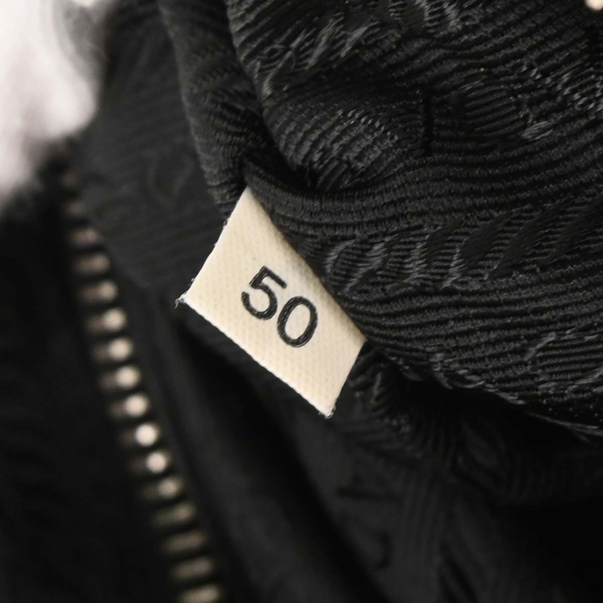 Prada Black Nylon Hobo Handbag