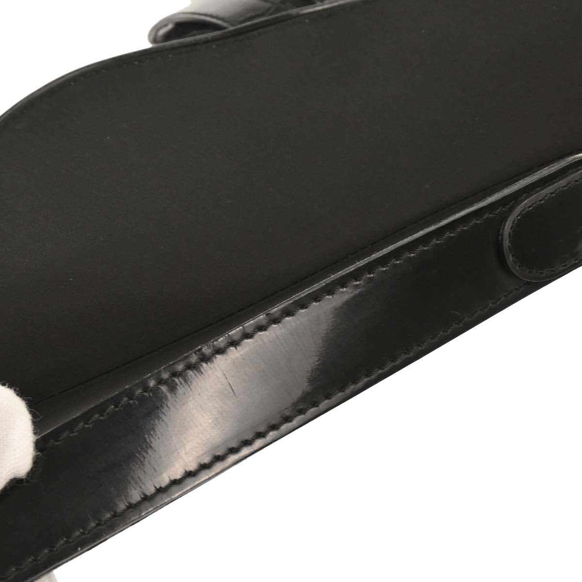 Christian Dior Black Nylon Saddle Handbag