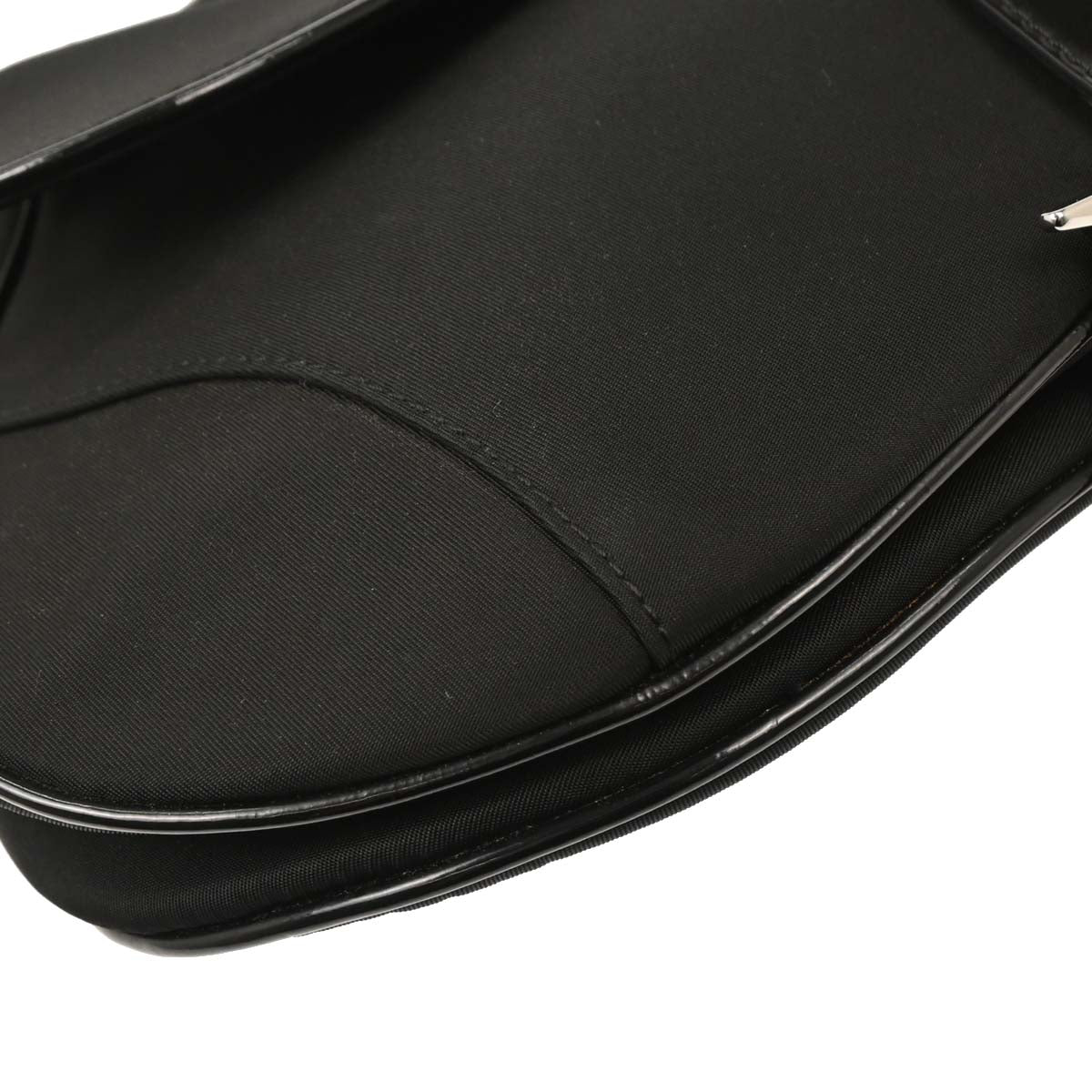 Christian Dior Black Nylon Saddle Handbag