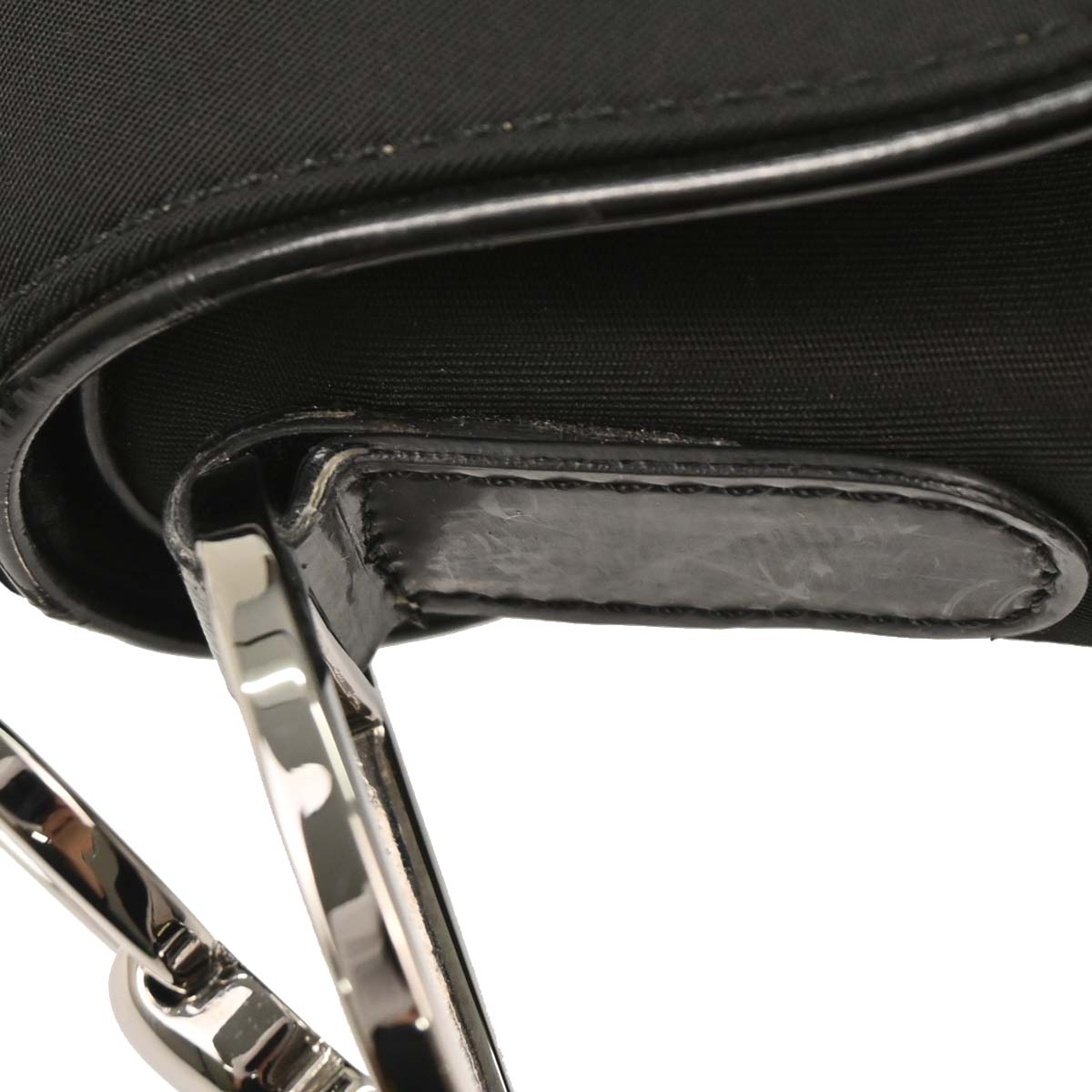 Christian Dior Black Nylon Saddle Handbag