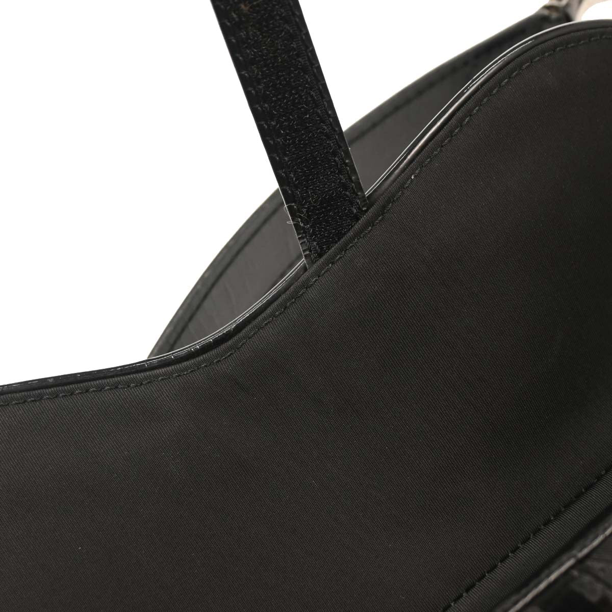 Christian Dior Black Nylon Saddle Handbag