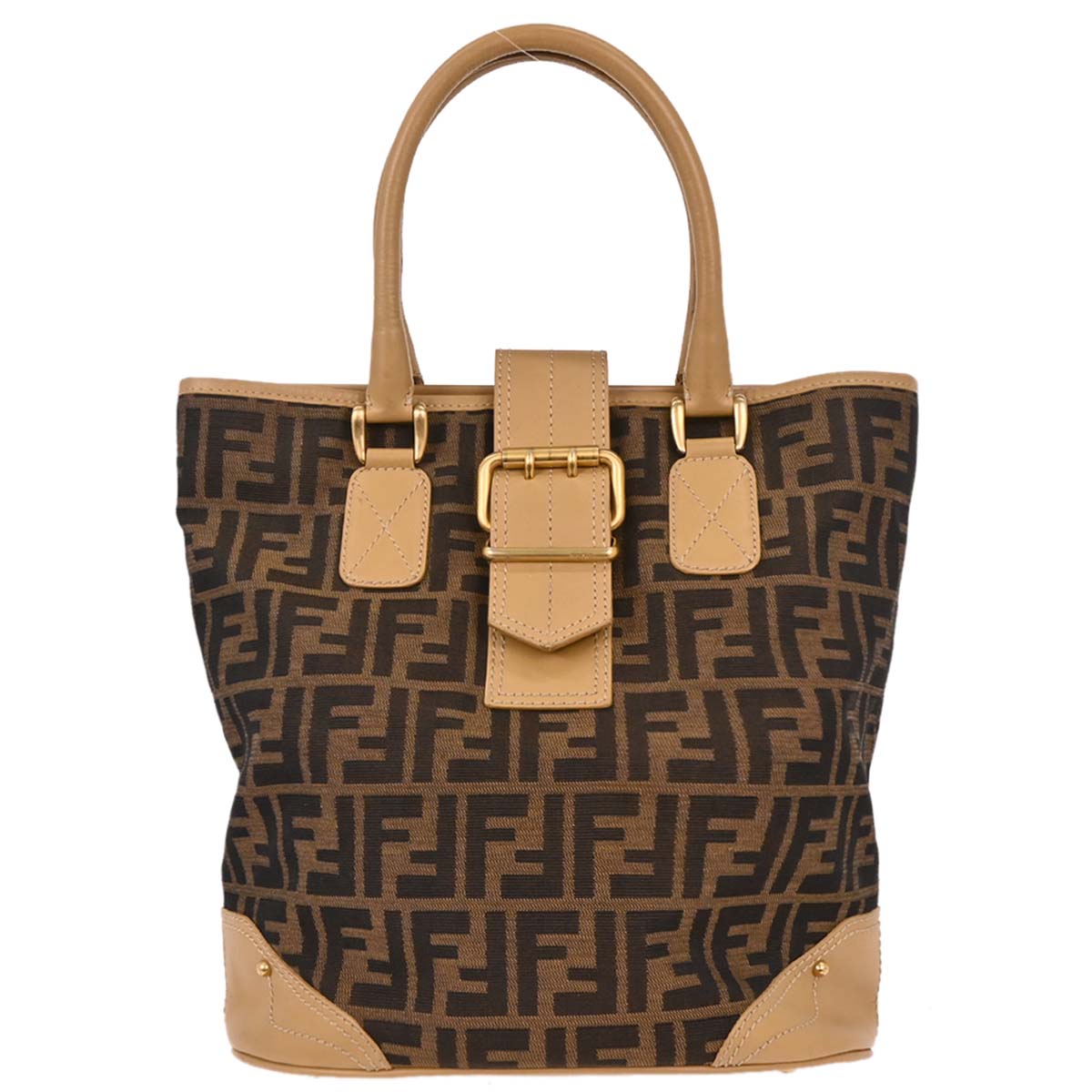Fendi Brown Zucca Tote Handbag