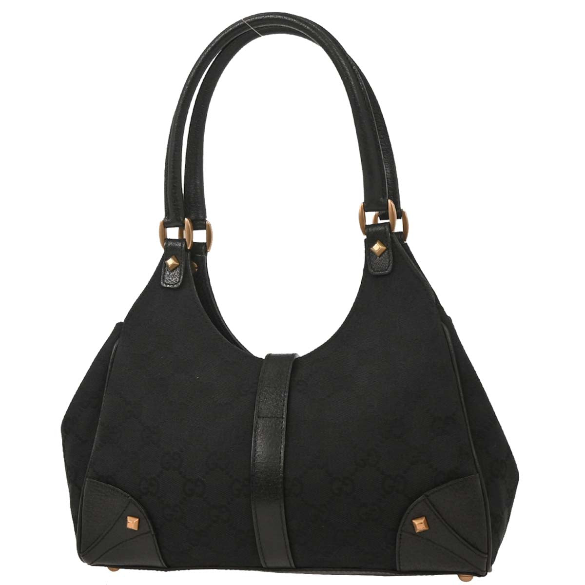 Gucci Black GG Canvas Jackie Handbag