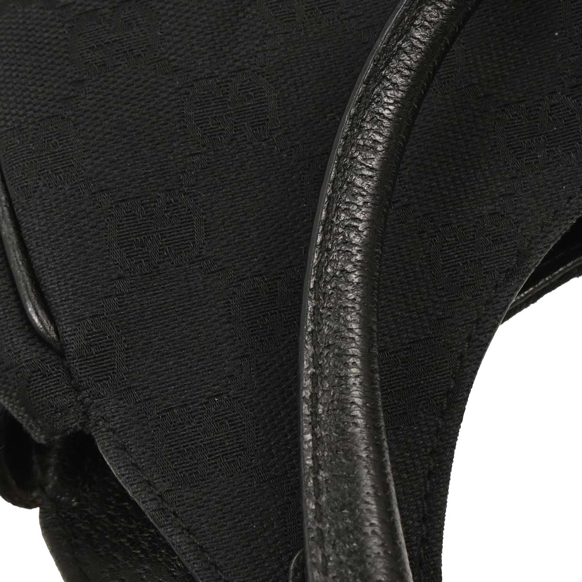 Gucci Black GG Canvas Jackie Handbag